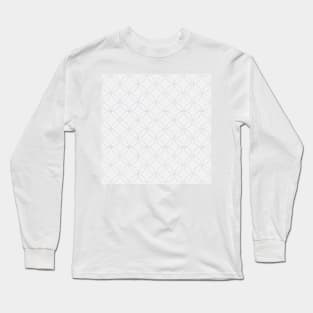 White blue  geometric pattern Long Sleeve T-Shirt